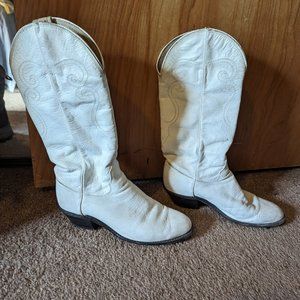 White cowboy boots